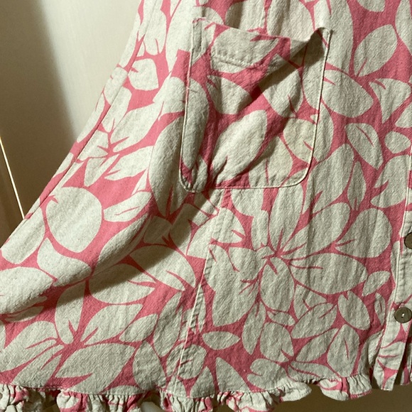 Uncle Frank Pink and Cream Dress with Floral Pattern - Picture 6 of 10